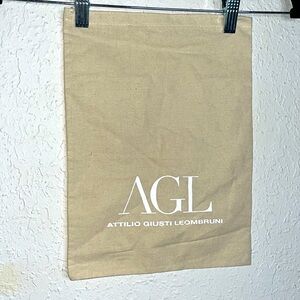 AGL Attilio Giusti Leombruni Dust Bag Drawstring Shoes Handbag Storage 10.5x13.5